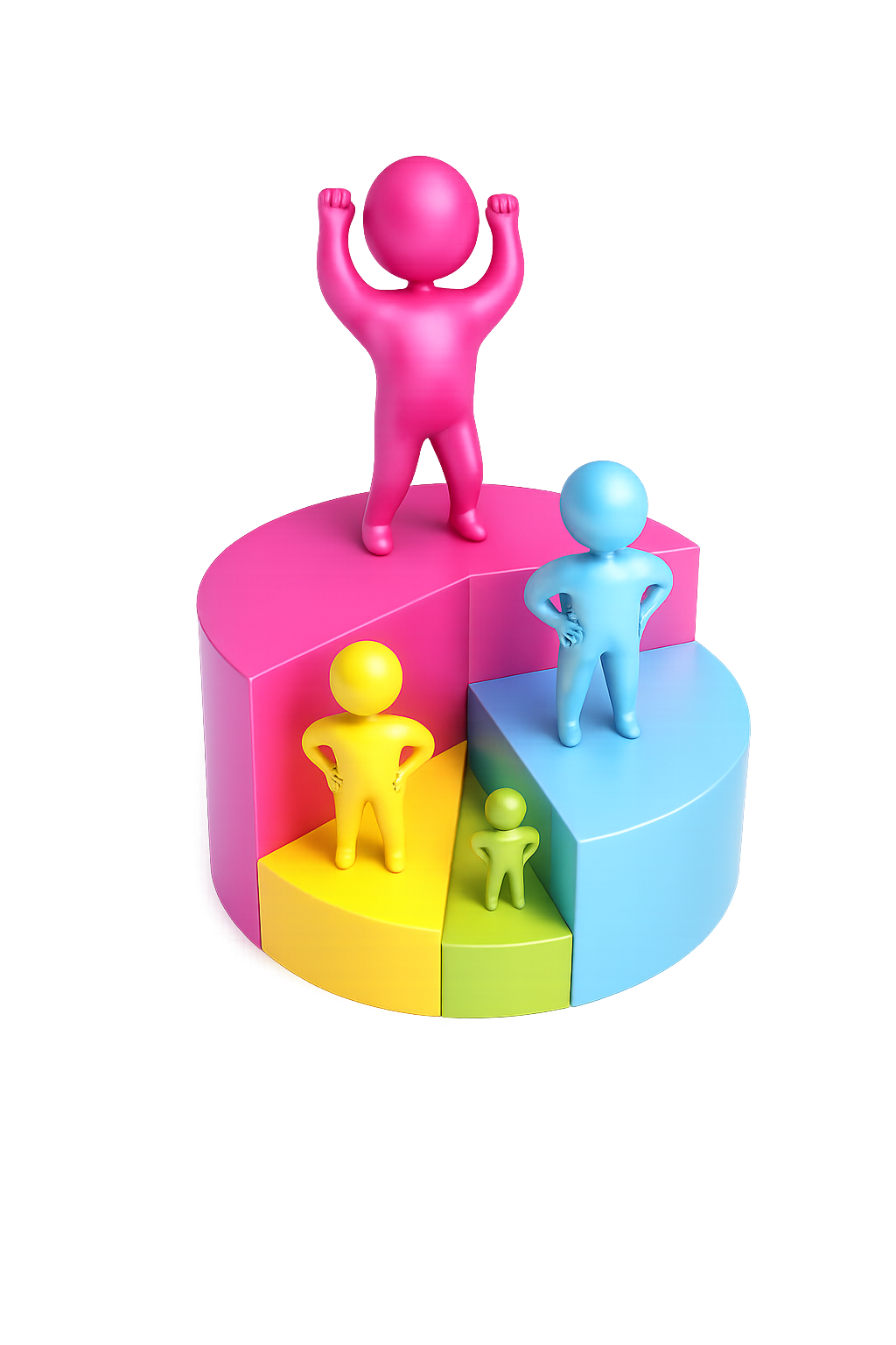 Elevate Industries brand mascot — friendly polymer character